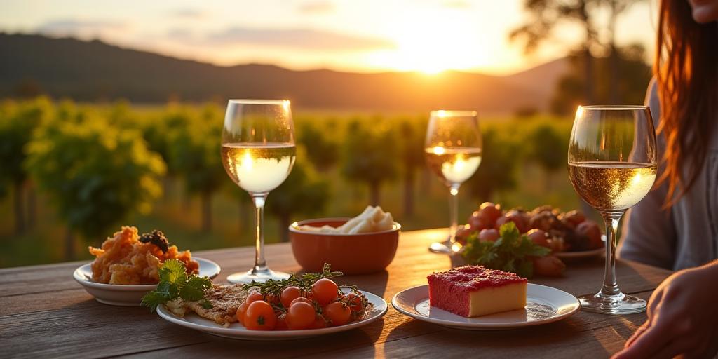 Australian gastronomic tour showcasing local cuisine and wine tasting