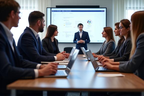 Hospitality leadership training session with industry professionals