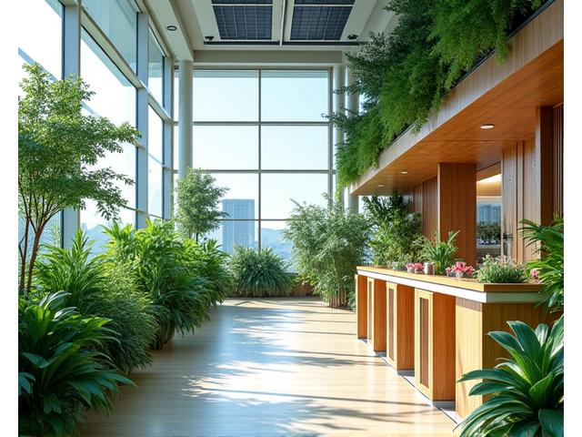 Sustainable hospitality operations showcasing eco-friendly practices
